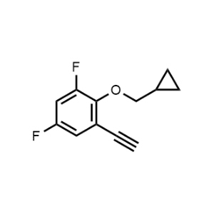 2-(Cyclopropylmethoxy)-1-ethynyl-3,5-difluorobenzene|CS-1198713