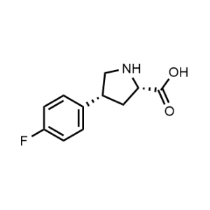 (2S,4R)-4-(4-Fluorophenyl)pyrrolidine-2-carboxylic acid|CS-1199487