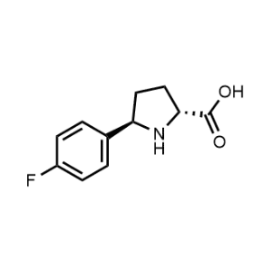 (2R,5R)-5-(4-Fluorophenyl)pyrrolidine-2-carboxylic acid|CS-1199512
