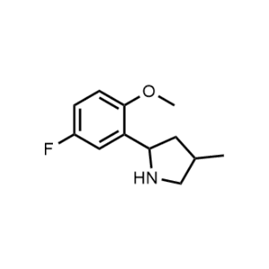 2-(5-Fluoro-2-methoxyphenyl)-4-methylpyrrolidine|CS-1200234