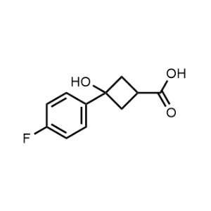 3-(4-Fluorophenyl)-3-hydroxycyclobutane-1-carboxylic acid|CS-1200461