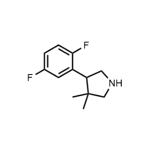 4-(2,5-Difluorophenyl)-3,3-dimethylpyrrolidine|CS-1200979