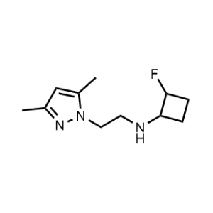 N-(2-(3,5-Dimethyl-1H-pyrazol-1-yl)ethyl)-2-fluorocyclobutan-1-amine|CS-1200986