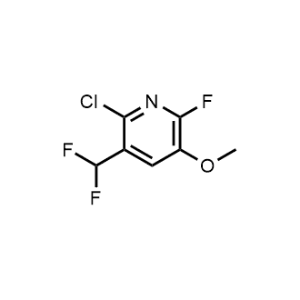 2-Chloro-3-(difluoromethyl)-6-fluoro-5-methoxypyridine|CS-1201016