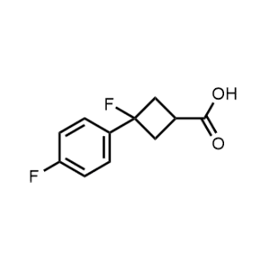 3-Fluoro-3-(4-fluorophenyl)cyclobutane-1-carboxylic acid|CS-1201287