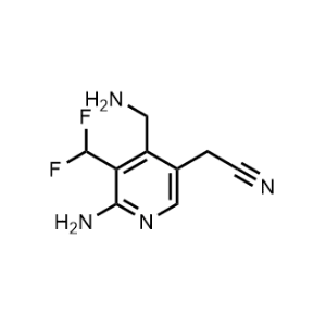 2-(6-Amino-4-(aminomethyl)-5-(difluoromethyl)pyridin-3-yl)acetonitrile|CS-1201324