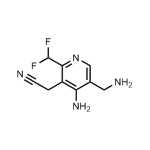 2-(4-Amino-5-(aminomethyl)-2-(difluoromethyl)pyridin-3-yl)acetonitrile|CS-1201337
