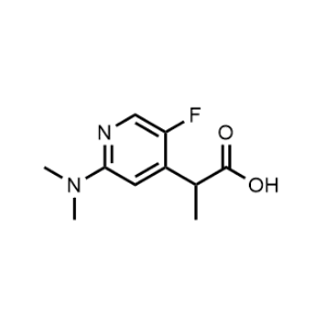 2-(2-(Dimethylamino)-5-fluoropyridin-4-yl)propanoic acid|CS-1201374