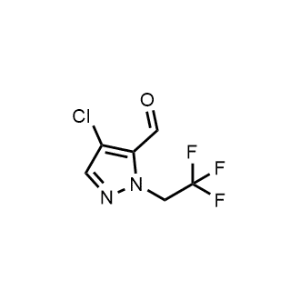 4-Chloro-1-(2,2,2-trifluoroethyl)-1H-pyrazole-5-carbaldehyde|CS-1201470