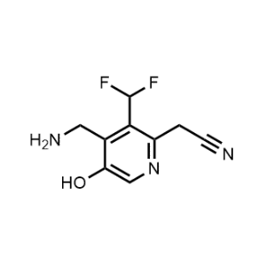 2-(4-(Aminomethyl)-3-(difluoromethyl)-5-hydroxypyridin-2-yl)acetonitrile|CS-1201748