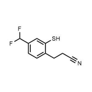 3-(4-(Difluoromethyl)-2-mercaptophenyl)propanenitrile|CS-1201881