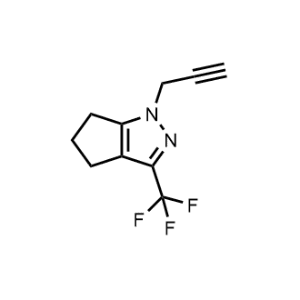 1-(Prop-2-yn-1-yl)-3-(trifluoromethyl)-1,4,5,6-tetrahydrocyclopenta[c]pyrazole|CS-1202159