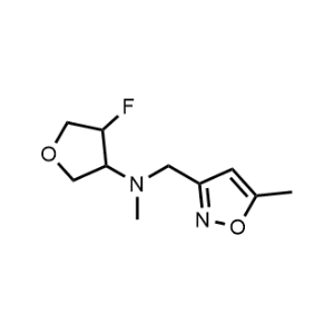 4-Fluoro-N-methyl-N-((5-methylisoxazol-3-yl)methyl)tetrahydrofuran-3-amine|CS-1202258