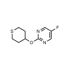 5-Fluoro-2-((tetrahydro-2H-thiopyran-4-yl)oxy)pyrimidine|CS-1202265