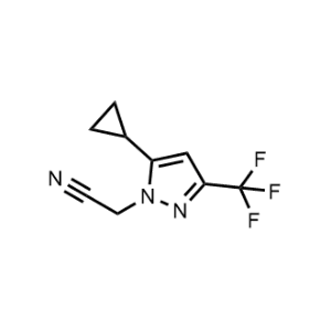2-(5-Cyclopropyl-3-(trifluoromethyl)-1H-pyrazol-1-yl)acetonitrile|CS-1202502