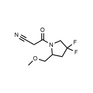 3-(4,4-Difluoro-2-(methoxymethyl)pyrrolidin-1-yl)-3-oxopropanenitrile|CS-1204009