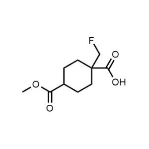 1-(Fluoromethyl)-4-(methoxycarbonyl)cyclohexane-1-carboxylic acid|CS-1204049