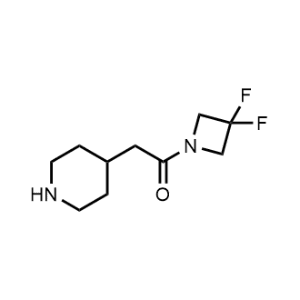 1-(3,3-Difluoroazetidin-1-yl)-2-(piperidin-4-yl)ethan-1-one|CS-1204123