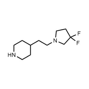 4-(2-(3,3-Difluoropyrrolidin-1-yl)ethyl)piperidine|CS-1204155