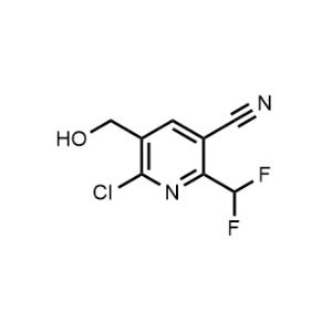 6-Chloro-2-(difluoromethyl)-5-(hydroxymethyl)nicotinonitrile|CS-1204250
