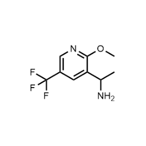 1-(2-Methoxy-5-(trifluoromethyl)pyridin-3-yl)ethan-1-amine|CS-1204997
