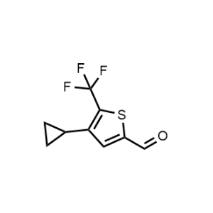 4-Cyclopropyl-5-(trifluoromethyl)thiophene-2-carbaldehyde|CS-1205065
