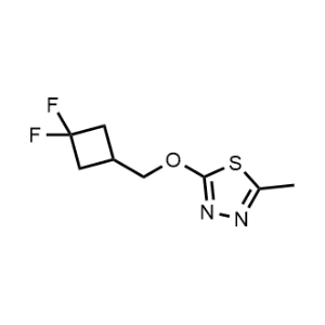 2-((3,3-Difluorocyclobutyl)methoxy)-5-methyl-1,3,4-thiadiazole|CS-1205091