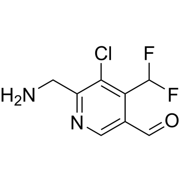 6-(Aminomethyl)-5-chloro-4-(difluoromethyl)nicotinaldehyde|CS-1205171