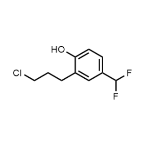 2-(3-Chloropropyl)-4-(difluoromethyl)phenol|CS-1205220