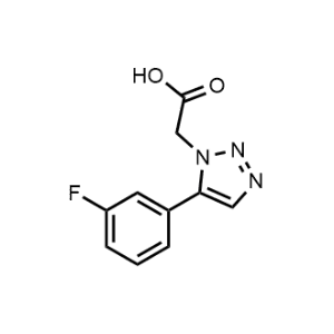 2-(5-(3-Fluorophenyl)-1H-1,2,3-triazol-1-yl)acetic acid|CS-1205428