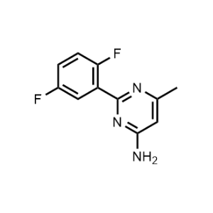 2-(2,5-Difluorophenyl)-6-methylpyrimidin-4-amine|CS-1205465