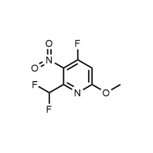 2-(Difluoromethyl)-4-fluoro-6-methoxy-3-nitropyridine|CS-1205740