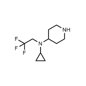 N-Cyclopropyl-N-(2,2,2-trifluoroethyl)piperidin-4-amine|CS-1205994