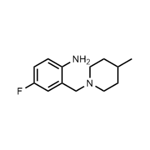 4-Fluoro-2-((4-methylpiperidin-1-yl)methyl)aniline|CS-1206051