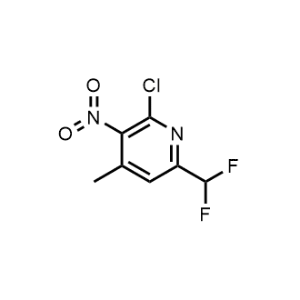 2-Chloro-6-(difluoromethyl)-4-methyl-3-nitropyridine|CS-1206074