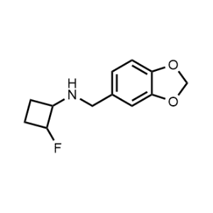 N-(Benzo[d][1,3]dioxol-5-ylmethyl)-2-fluorocyclobutan-1-amine|CS-1206409