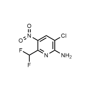 3-Chloro-6-(difluoromethyl)-5-nitropyridin-2-amine|CS-1206534