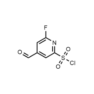 6-Fluoro-4-formylpyridine-2-sulfonyl chloride|CS-1206570