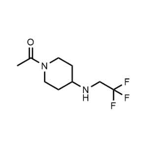 1-(4-((2,2,2-Trifluoroethyl)amino)piperidin-1-yl)ethan-1-one|CS-1206893