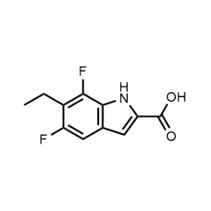 6-Ethyl-5,7-difluoro-1H-indole-2-carboxylic acid|CS-1207144