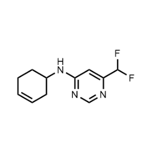 N-(Cyclohex-3-en-1-yl)-6-(difluoromethyl)pyrimidin-4-amine|CS-1207216