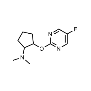 2-((5-Fluoropyrimidin-2-yl)oxy)-N,N-dimethylcyclopentan-1-amine|CS-1207285