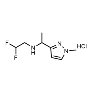 2,2-Difluoro-N-(1-(1-methyl-1H-pyrazol-3-yl)ethyl)ethan-1-amine hydrochloride|CS-1207353
