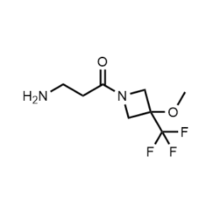 3-Amino-1-(3-methoxy-3-(trifluoromethyl)azetidin-1-yl)propan-1-one|CS-1207534