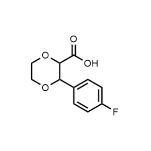 3-(4-Fluorophenyl)-1,4-dioxane-2-carboxylic acid|CS-1207541