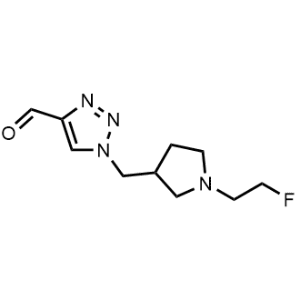 1-((1-(2-Fluoroethyl)pyrrolidin-3-yl)methyl)-1H-1,2,3-triazole-4-carbaldehyde|CS-1207633