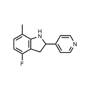 4-Fluoro-7-methyl-2-(pyridin-4-yl)indoline|CS-1208490