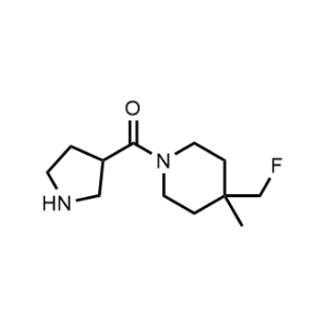 (4-(Fluoromethyl)-4-methylpiperidin-1-yl)(pyrrolidin-3-yl)methanone|CS-1208502