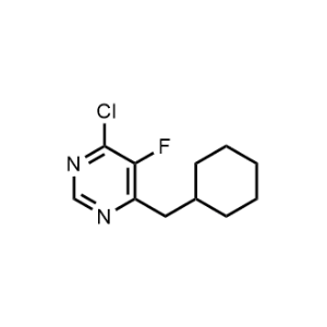 4-Chloro-6-(cyclohexylmethyl)-5-fluoropyrimidine|CS-1208531