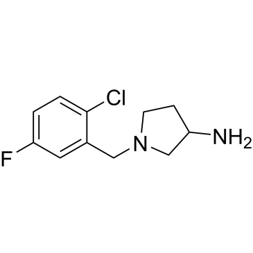 1-(2-Chloro-5-fluorobenzyl)pyrrolidin-3-amine|CS-1208535